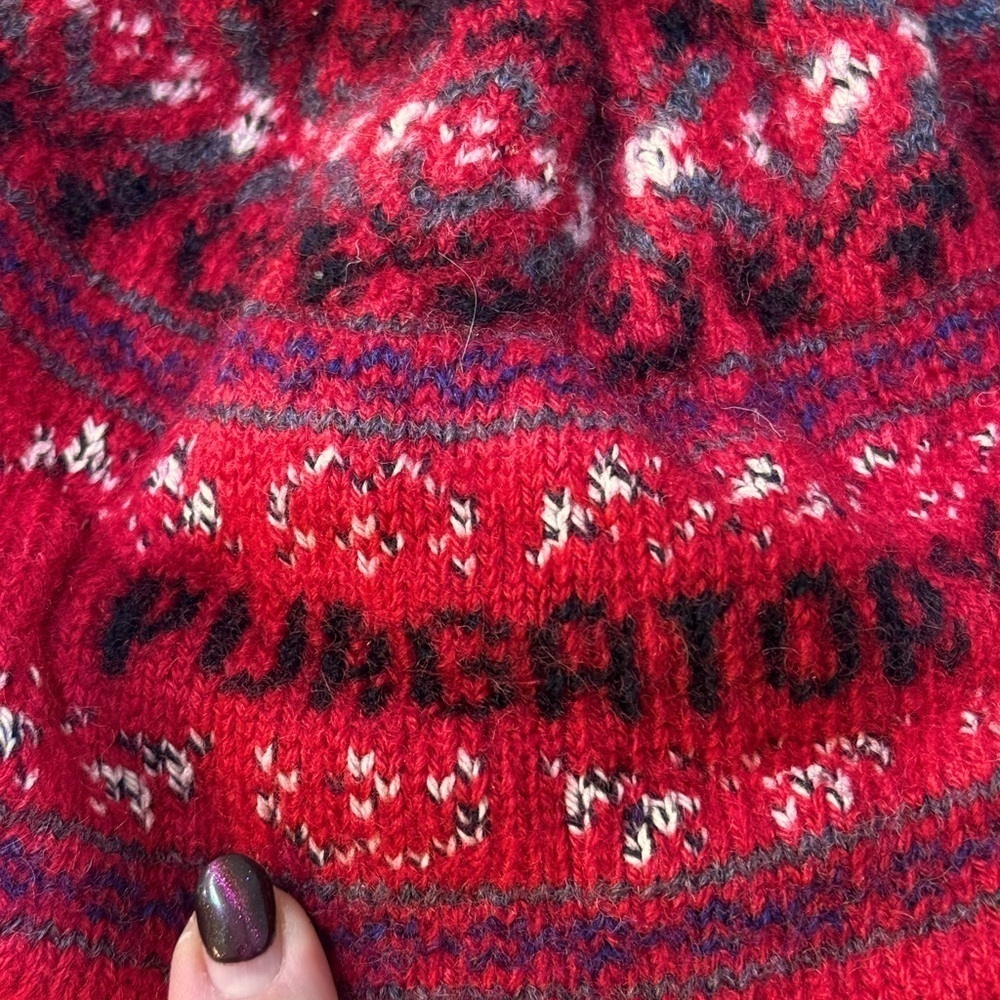 Small Red Purgatory Ski cap beanie‎